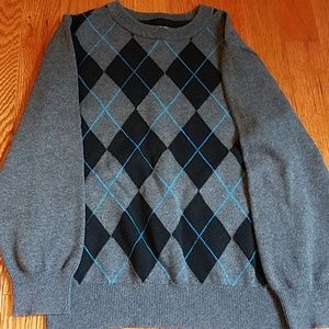 COPY - Gray argyle sweater